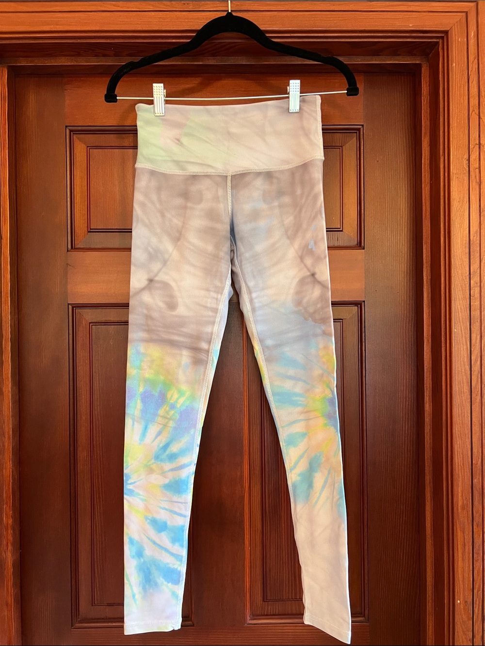 Playground Grey & Blue Tie Dye Leggings